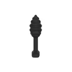 Swirl Anal Plug – 9.2 cm (3.6″) – Black — Photo 6