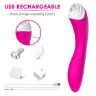 Fairyland G-точечный и клиторальный лижущий вибратор – 19.5 cm (7.7″) – розовый — Фото 8