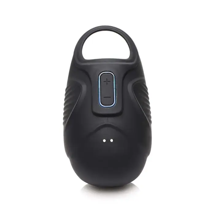 XR Brands Master Series Vibrating Silicone Intimate Ring – Black