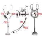 Male-to-Female Chastity Device – polished metal – adjustable elastic belt – 85–130 cm waist — Photo 6