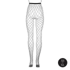 Pantyhose with Fishnet Pattern and Elastic Waistband – Black – One Size — Photo 9