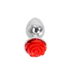 Aluminium Anal Plug Red Rose – 7 cm — Photo 5