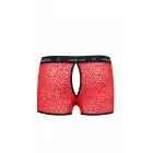 Passion 046 Short Parker komplekts – sarkans – S/M Foto 4