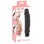 Nature Skin Big Vibe penio vibratorius – 23 cm (9″) – juodas — Nuotrauka 1