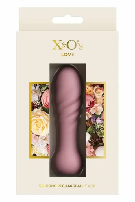 NS Novelties X & O's Love Coral – компактный силиконовый вибратор – коралловый – 20 режимов