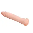 BAILE - Elastīgs reālistisks dildo ar piesūcekni – 20 cm (8″) – Caurspīdīgs Foto 3