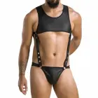 Passion Body Adam Black S/M – Elegant Polyurethane & Polyester Bodysuit — Photo 3