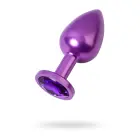 TOYFA Metāla anālais spraudnis ar ametista dārgakmeni – Violets — Foto 1