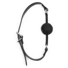 FEROS by AVANZA Black Faux Leather Croc-Embossed Ball Gag — Photo 4