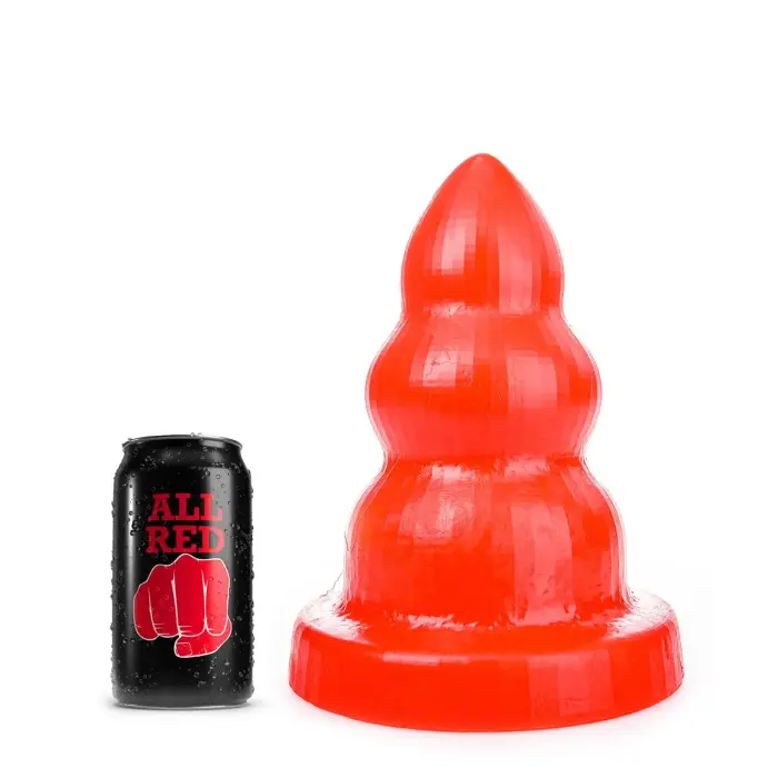 Triple Pleasure M Red Dildo – 26 cm