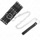 KINK reguleeritav kaelarihm kettrihmaga 65cm – elegantne kunstnahk – must — Foto 5