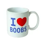 I Love Boobs Mug White 400ml — Photo 2