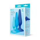 B-Vibe 3 daļu anālo spraudņu komplekts – Zils Foto 3