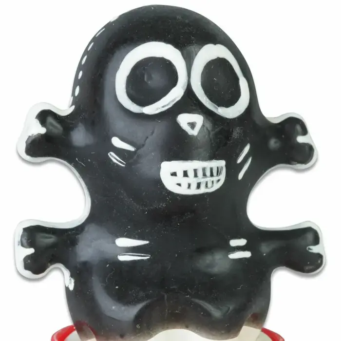 CONDOMERIE hand-painted decorative condom – Black Skull (model 1)