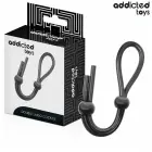 Addicted Toys silikoonist topeltloopreguleeritav anatoomiline peenis võru 19.5 cm must — Foto 1
