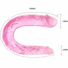 BAILE dubultais dildo – 30.5 cm (12″) – rozā — Foto 4
