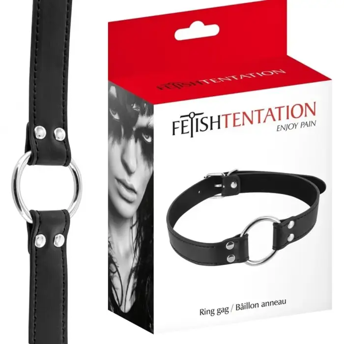 Fetish Tentation Adjustable O-Ring Gag – Black