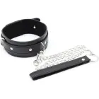 Fetish Fever Collar with Leash – Black — Photo 1