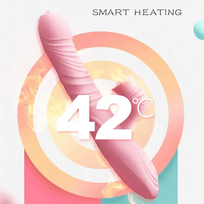 Wibrator-Fanny USB vibrators – rozā Foto 14