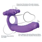FCR Silicone Double Penetrator Vibrating Cock Ring — Photo 6