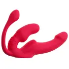 You2Toys Strapless Strap-On Triple Teaser vibratoru trio – 23 cm – rozā — Foto 3