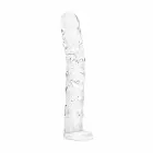 Gildo No. 34 tekstūruotas stiklinis dildo – 19 cm (7.5″) – skaidrus — Nuotrauka 1