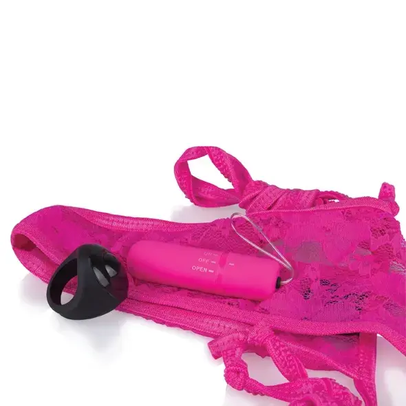 The Screaming O My Secret valkājams vibrators ar biksītēm – rozā
