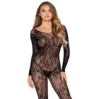 Lace Bodysuit – Black – One Size — Photo 1