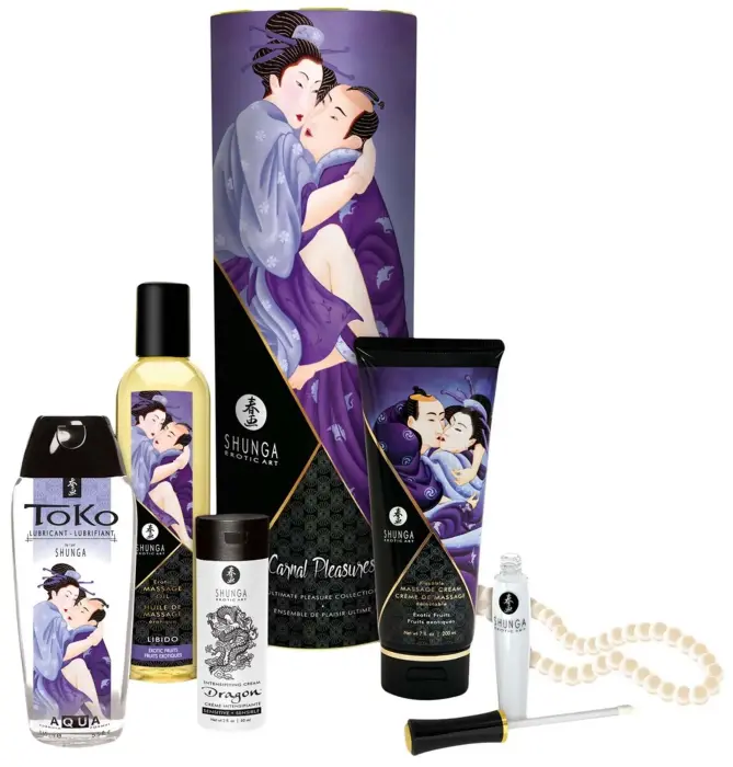 Shunga Carnal Pleasures 6-Piece Intimate Care Kit