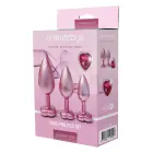 GLEAMING LOVE Matte Pink Plug Set – L – 9.5 cm — Photo 1