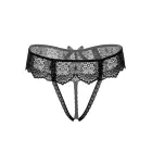 Delphine avatud jalgevahega stringid – mustad – L/XL Photo