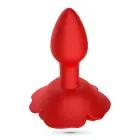 Giulietta - Rotating Anal Rose Plug with Remote Control – 7.7 cm – Red — Photo 3