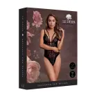 Wireless Lace Bodysuit with Adjustable Sliders – Black – One Size — Photo 1