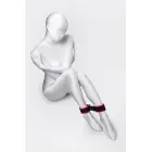 Anonymo handcuffs, velour, red, 29 cm Foto 2