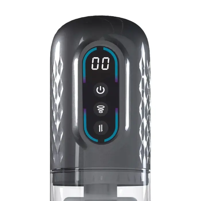 Vortex – siurbimo, rotacijos ir stūmimo masturbatoriaus pompa – Gun Metal Photo