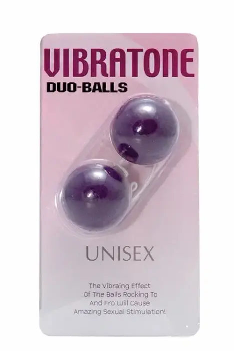 Vibratone Duo Balls – система тренировки тазового дна с утяжелением – фиолетовый