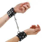 KINK reguleeritavad mustad randme köidikud neetidega 19-24cm x 5.5cm — Foto 1