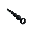 NMC 5.5 Inch Ribbed Silicone Beads – black – pull ring – 13.9 cm — Photo 4