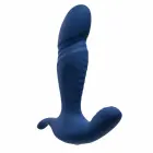 Evolved True Blue dviejų variklių vibruojantis masažuoklis – 14.7 cm – Mėlynas — Nuotrauka 5