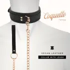 Coquette Chic Desire kunstnahast kaelarihm kettrihmaga – must — Foto 2