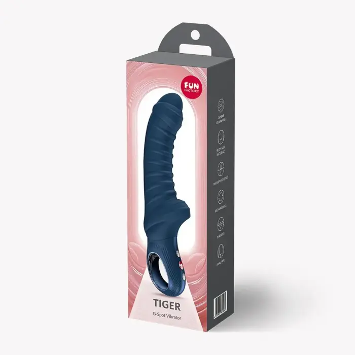 Вибратор для точки G Tiger – 22.5 см (8.85″) – синий