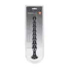 LEVELZ Ribbed Silicone Anal Probe – Black — Photo 1