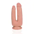 RealRock Double Trouble reālistisks dildo – 15.2 cm (6″) – miesas krāsa — Foto 6