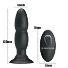 PRETTY LOVE анальная пробка с бусинами, 4 режимами вибрации и вращения – 13.5 cm – Черный — Фото 6