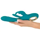 Sweet Smile кролик-вибратор с функцией толчков и стимуляцией язычком – 25 cm (10″) – розовый — Фото 9