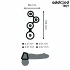 Addicted Toys Multi-Ring Support System with Anatomical Dividers – 201 mm – Black — Photo 4