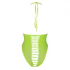 High-Cut Bodysuit – Plus size – Neon Green — Photo 6