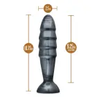 JET DESTRUCTOR CARBON METALLIC BLACK дилдо – 27.3 см (10.75″) – Черный Фото num