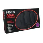 Nexus Anal Kit – 3 silikoonist treeningkorgi komplekt – must — Foto 4