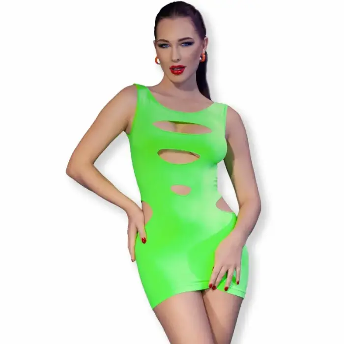 Chilirose CR 4621 зелёное бесшовное мини-платье – S/M